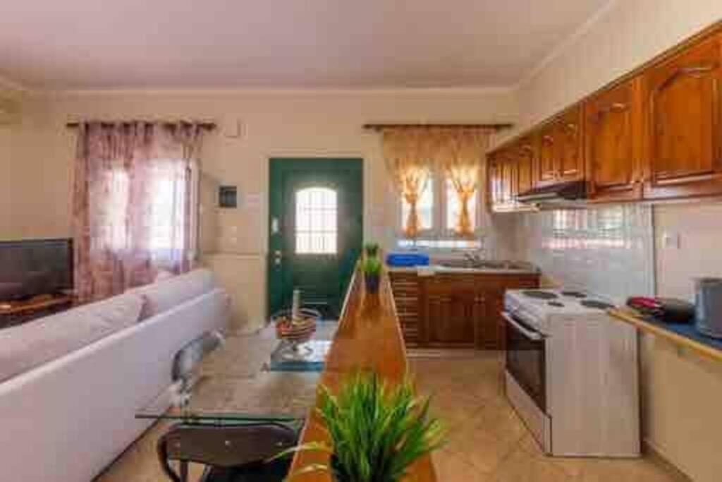Sofis Private House With Big Garden Apartment Alykes Potamou Bagian luar foto